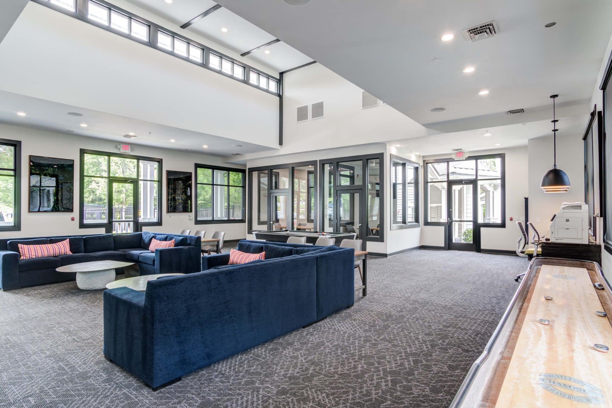 millennium one apartments near unc charlotte clubhouse shuffleboard